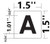 PHOTOLUMINESCENT DOOR NUMBER A HPD SIGN HEAVY DUTY / GLOW IN THE DARK "DOOR NUMBER" HPD SIGN HEAVY DUTY