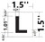 PHOTOLUMINESCENT DOOR NUMBER L SIGNAGE HEAVY DUTY / GLOW IN THE DARK "DOOR NUMBER" SIGNAGE HEAVY DUTY