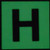 PHOTOLUMINESCENT DOOR NUMBER H BUILDING SIGNHEAVY DUTY / GLOW IN THE DARK "DOOR NUMBER" BUILDING SIGNHEAVY DUTY