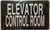 ELEVATOR CONTROL ROOM Hpd Sign