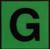 PHOTOLUMINESCENT DOOR NUMBER G BUILDING SIGNHEAVY DUTY / GLOW IN THE DARK "DOOR NUMBER" BUILDING SIGNHEAVY DUTY