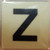 PHOTOLUMINESCENT DOOR NUMBER Z DOB SIGN HEAVY DUTY / GLOW IN THE DARK "DOOR NUMBER" DOB SIGN HEAVY DUTY