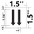 PHOTOLUMINESCENT 2 DOWN ARROWS BUILDING SIGNHEAVY DUTY / GLOW IN THE DARK "TWO DOWNWARD ARROWS" BUILDING SIGNHEAVY DUTY