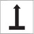 PHOTOLUMINESCENT UP ARROW SIGN HEAVY DUTY / GLOW IN THE DARK "UPWARD ARROW" SIGN HEAVY DUTY