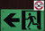 PHOTOLUMINESCENT EXIT DOB SIGN HEAVY DUTY / GLOW IN THE DARK "EXIT" DOB SIGN HEAVY DUTY