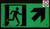 PHOTOLUMINESCENT EXIT DOB SIGN HEAVY DUTY / GLOW IN THE DARK "EXIT" DOB SIGN HEAVY DUTY