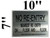 NO RE-ENTRY NEAREST RE-ENTRY ON_FLOOR AND_FLOOR SIGN- BRUSHED ALUMINUM