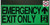 PHOTOLUMINESCENT EMERGENCY EXIT ONLY DOB SIGN HEAVY DUTY / GLOW IN THE DARK "EXIT" DOB SIGN HEAVY DUTY