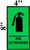 FIRE EXTINGUISHER SignPHOTOLUMINESCENT GLOW IN THE DARK DOB SIGN