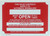 Main Control - This Valve Controls Supply, 7" high x 10" wide, Red on White  Fire Department Sign
