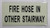 FIRE HOSE IN OTHER STAIRWAY SignPHOTOLUMINESCENT GLOW IN THE DARK SIGN