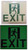 GLOW IN THE DARK HIGH INTENSITY SELF STICKING PVC GLOW IN THE DARK SAFETY GUIDANCE Sign"EXIT" SIGNAGE 9X10 WITH RUNNING MAN