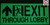 PHOTOLUMINESCENT EXIT THROUGH LOBBY DOB SIGN HEAVY DUTY / GLOW IN THE DARK "EXIT THROUGH LOBBY" DOB SIGN