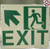 PHOTOLUMINESCENT EXIT HPD SIGN HEAVY DUTY / GLOW IN THE DARK "EXIT" HPD SIGN HEAVY DUTY