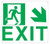 PHOTOLUMINESCENT EXIT SIGN HEAVY DUTY / GLOW IN THE DARK "EXIT" SIGN HEAVY DUTY
