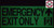 GLOW IN THE DARK HIGH INTENSITY SELF STICKING PVC GLOW IN THE DARK SAFETY GUIDANCE Sign"EMERGENCY EXIT ONLY" DOB SIGN 8X19.9 WITH RUNNING MAN AND UP ARROW