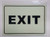 EXIT SignPHOTOLUMINESCENT GLOW IN THE DARK SIGN
