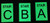 PHOTOLUMINESCENT STAIR C DOB SIGN HEAVY DUTY / GLOW IN THE DARK "STAIR C" DOB SIGN HEAVY DUTY
