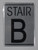 FLOOR NUMBER SignSTAIR B SignBRUSHED ALUMINUM