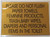TOILET SIGN-Please do not flush sign