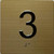 3RD FLOOR Elevator Jamb Plate DOB SIGN With Braille and raised number-Elevator FLOOR 3 number DOB SIGN