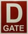 Gate D BUILDING SIGN