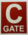 Gate C BUILDING SIGN
