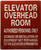 ELEVATOR OVERHEAD ROOM SIGN