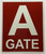 Gate A HPD SIGN