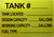 Tank # DOB SIGN -Tank Number DOB SIGN