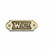 Brass W.C. SignBrass Restroom Sign-Brass Door HPD SIGN