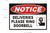 NOTICE DELIVERIES PLEASE RING DOORBELL HPD SIGN