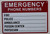 Emergency Phone Numbers Safety  - Fire, Police, Ambulance, Poison Center, Physician  Signage