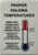 3 Set - Restaurant Fridge Proper Holding Temperature Safety Sign