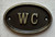 Cast Aluminum W.C SIGNAGE