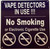 VAPE DETECTOR IN USE Signno smoking or electronic Cigarette