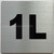Apartment number 1L SignUNIT NUMBER 1L SAFETY SIGN