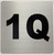 Apartment number 1Q SignUNIT NUMBER 1Q HPD SIGN