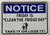- Notice Friday is Clean The Fridge Day MAGNET/HPD SIGN