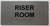 NO ROOF ACCESS DOB SIGN Raised letters & Grade 2 Braille - Includes Red Adhesive pad for Easy Installation