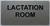 LACTATION ROOM sign Raised letters & Grade 2 Braille - Includes Red Adhesive pad for Easy Installation