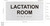 LACTATION ROOM SIGNAGE Raised letters & Grade 2 Braille - Includes Red Adhesive pad for Easy Installation