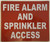 FIRE ALARM AND SPRINKLER ACCESS SIGN