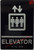 ELEVATOR HPD SIGN Raised letters & Grade 2 Braille - Includes Red Adhesive pad for Easy Installation