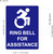 RING BELL FOR ASSISTANCE SAFETY SIGN