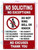 NO SOLICITING NO EXCEPTIONS BUILDING SIGN