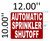 AUTOMATIC SPRINKLER SHUT OFF   Signage