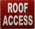 ROOF ACCESS HPD SIGN