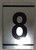 NUMBER SIGNAGE -8-BRUSHED ALUMINUM