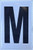 Apartment Number SignLetter M  - Porte D'argent line
